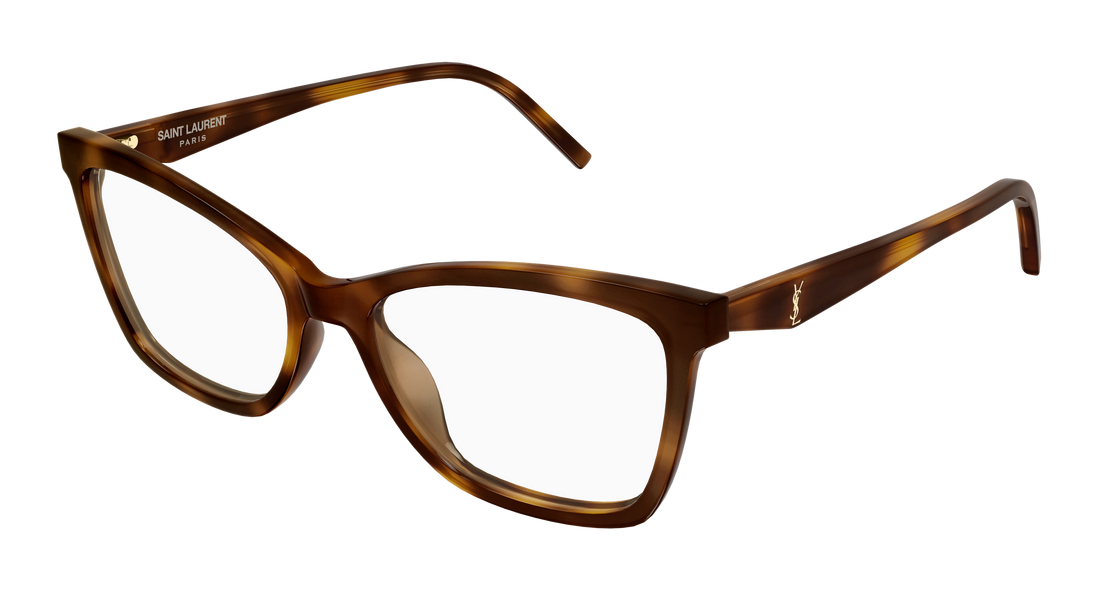 Briller saint laurent sl m183 003 havana cat eye femenino størrelse 57mm - Hovedvisning