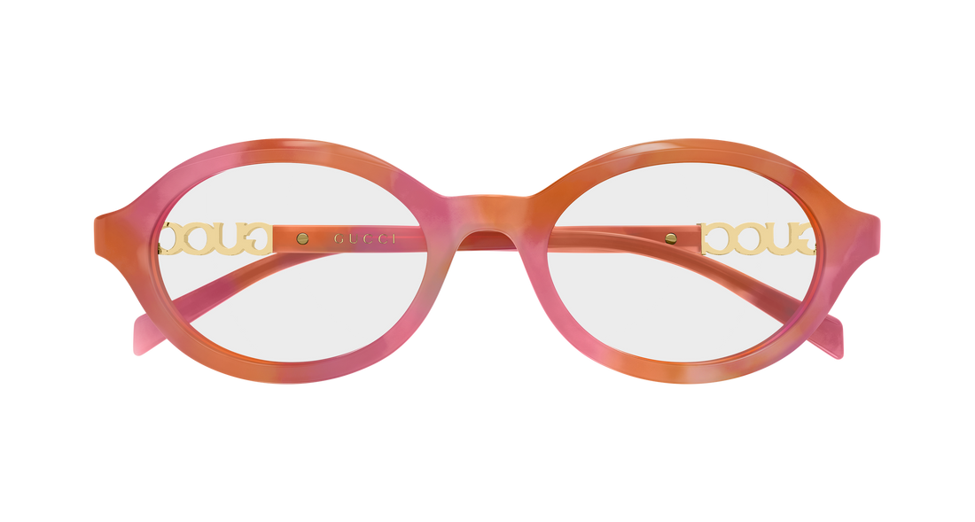 Brillen gucci gg2153o 004 havana round/oval/panthos femenino größe 51mm - Detailansicht
