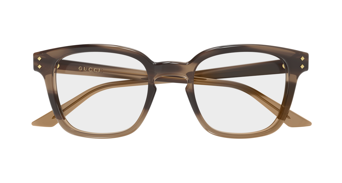 Brillen gucci gg2132o 008 havana rectangular / squared masculino größe 52mm - Detailansicht