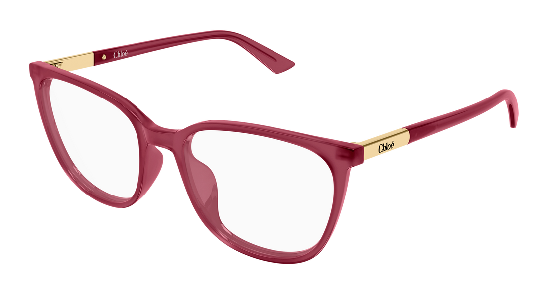 Briller chloé ch0370ol 005 rosa cat eye femenino størrelse 53mm - Hovedvisning