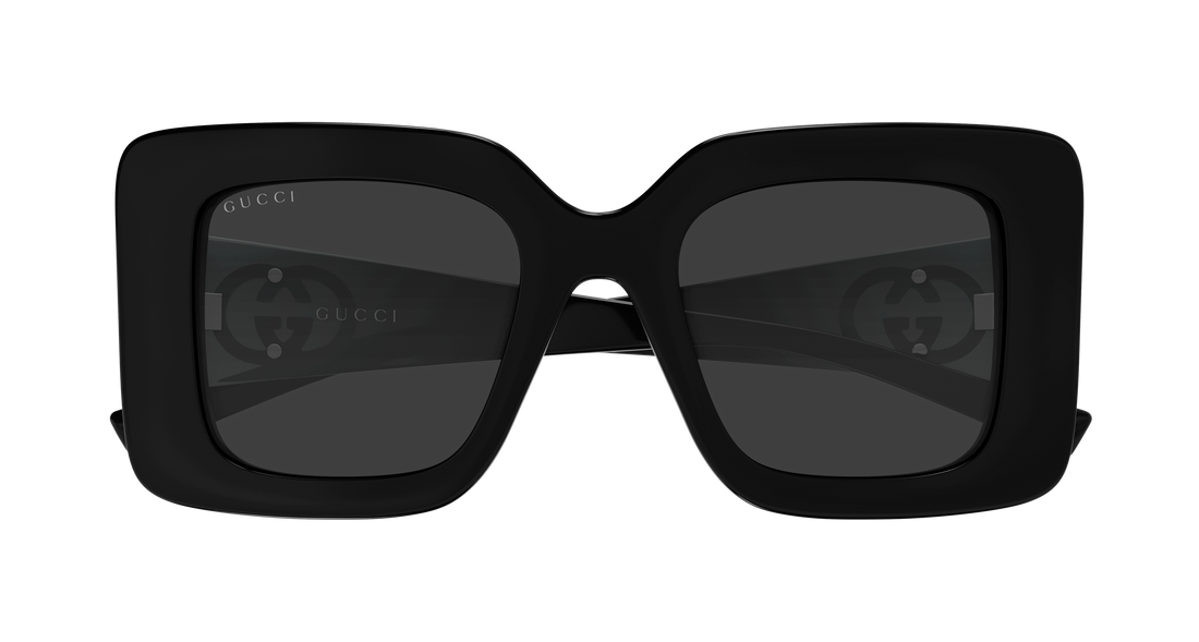 Sonnenbrillen gucci gg2025s 001 negro rectangular / squared femenino größe 49mm - Detailansicht