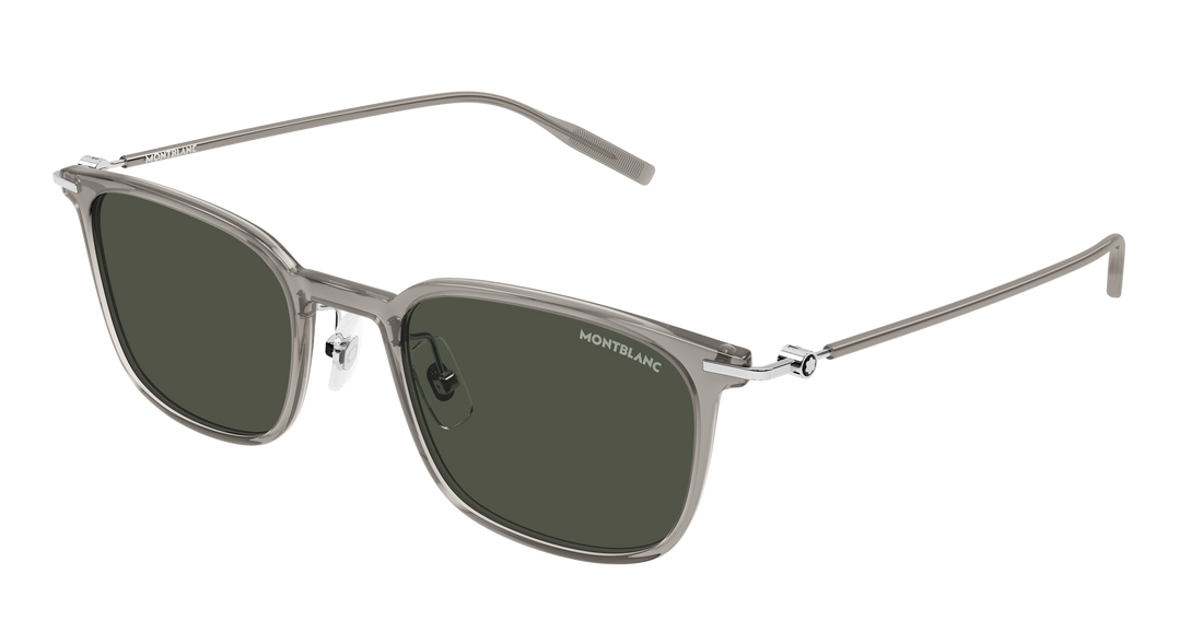 Occhiali da sole montblanc mb0503s 001 gris round/oval/panthos masculino taglia 52mm - Vista principale