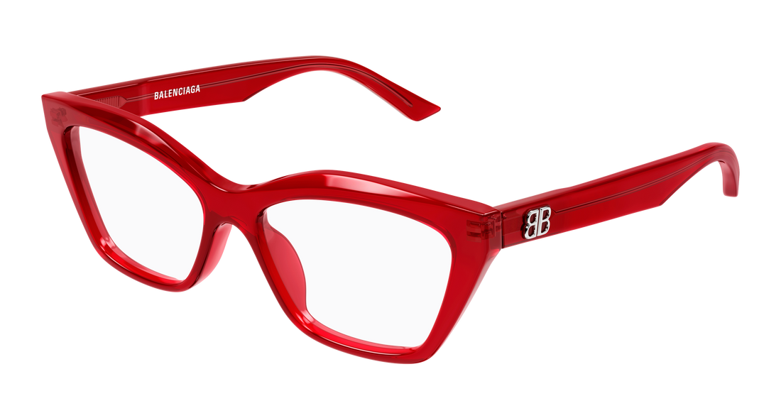 Dioptrijske naočale balenciaga bb0342o 019 rojo cat eye femenino veličina 55mm - Glavni prikaz