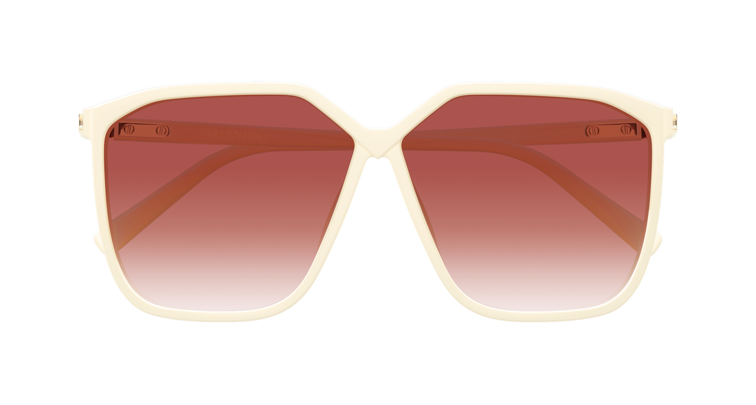 Occhiali da sole valentino vg0025s 004 beige geometrical/directional femenino taglia 59mm - Vista dettagliata