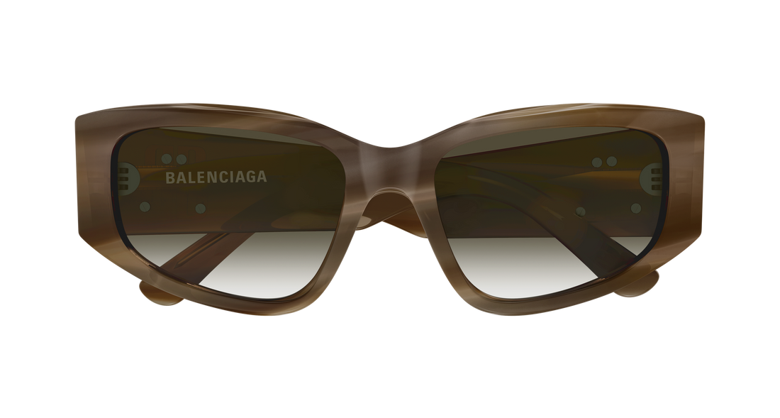 Lunettes de soleil balenciaga bb0475s 003 marron cat eye femenino taille 56mm - Vue détaillée