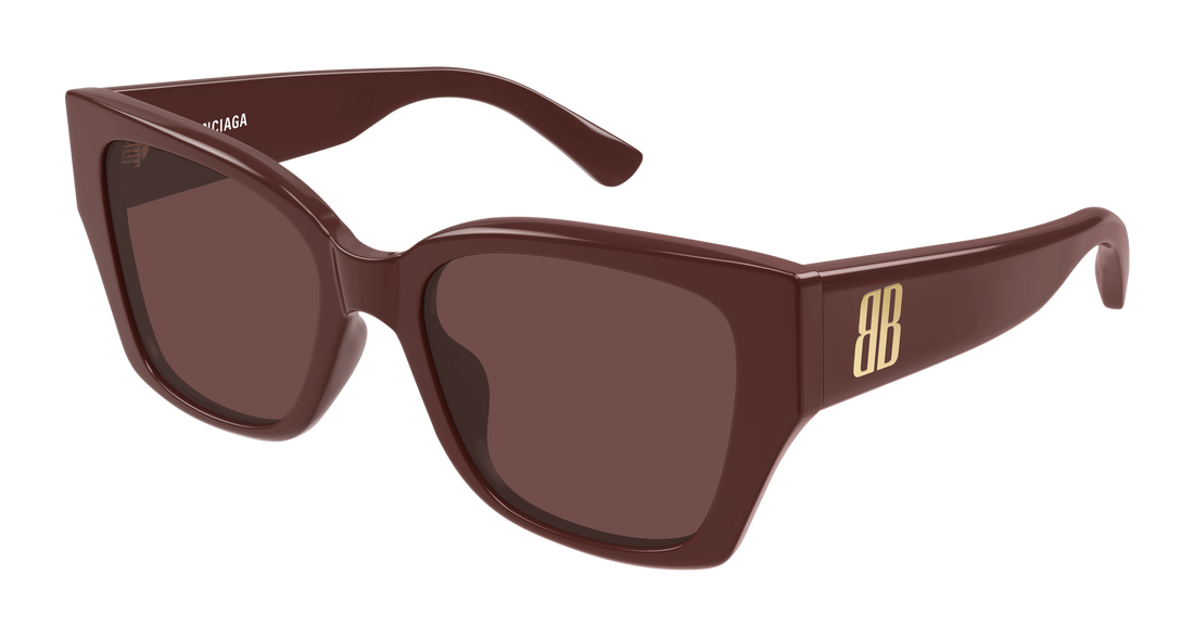 Lunettes de soleil balenciaga bb0474s 003 burdeos butterfly femenino taille 55mm - Vue principale