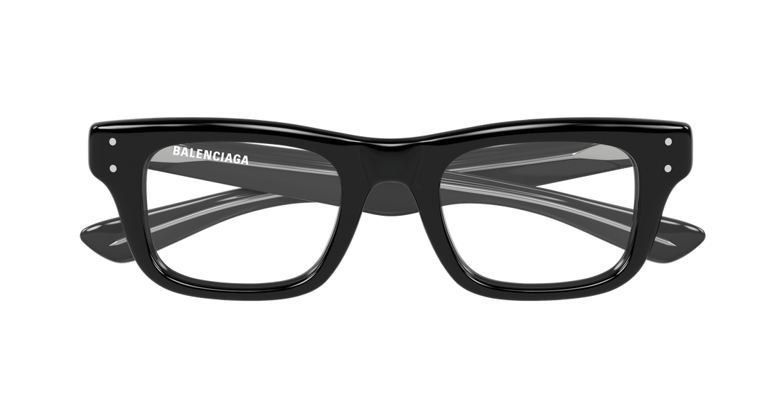 Briller balenciaga bb0523o 001 negro rectangular / squared masculino størrelse 50mm - Detaljeret visning
