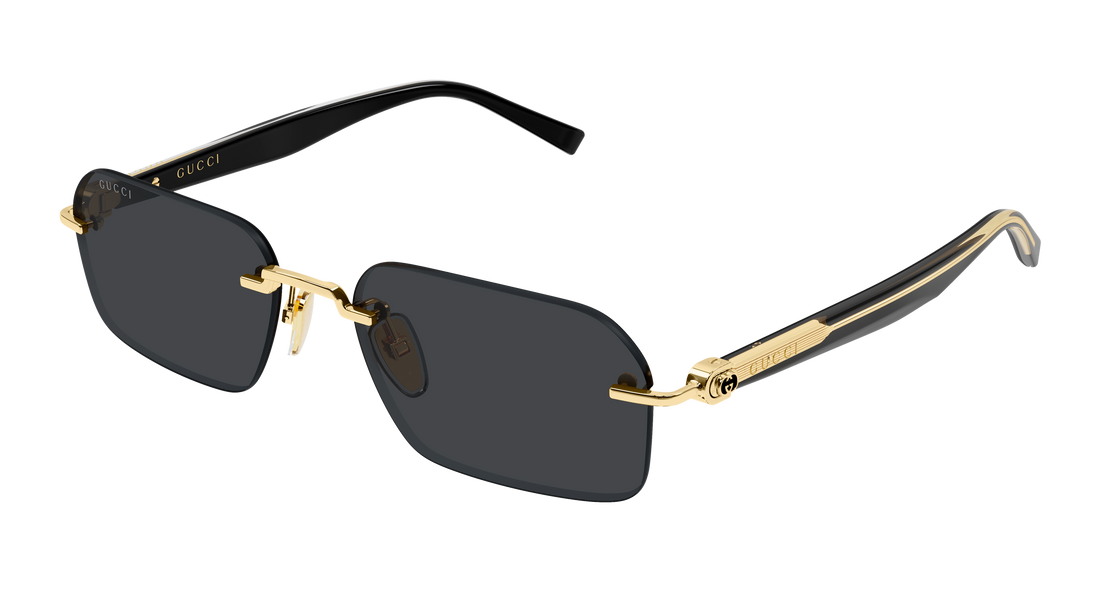 Sunčane naočale gucci gg2259s 001 dorado rectangular / squared masculino veličina 55mm - Glavni prikaz