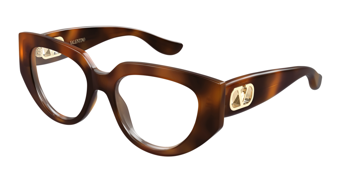 Occhiali da vista valentino vg0004o 003 havana cat eye femenino taglia 52mm - Vista principale