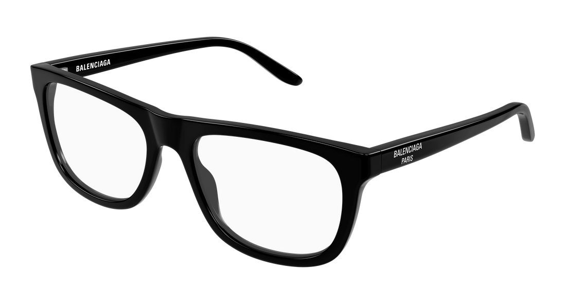 Gafas graduadas balenciaga bb0498o 001 negro rectangular / squared masculino talla 56mm - Vista principal