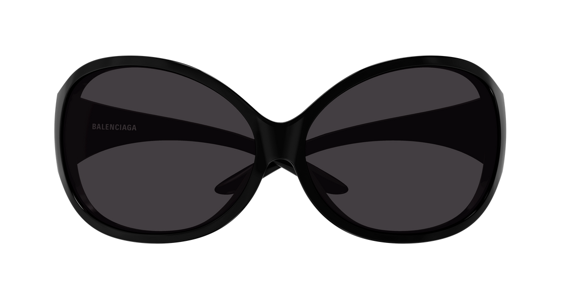 Lunettes de soleil balenciaga bb0502s 001 negro round/oval/panthos unisex taille 88mm - Vue détaillée