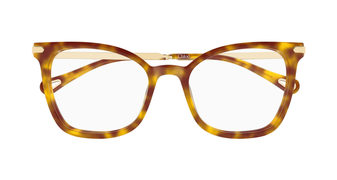 Óculos graduados chloé ch0360o 002 havana rectangular / squared femenino tamanho 53mm - Vista de detalhe