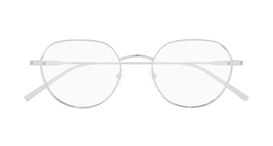 Okulary korekcyjne saint laurent sl 953 opt 002 plateado round/oval/panthos masculino rozmiar 51mm - Widok szczegółowy