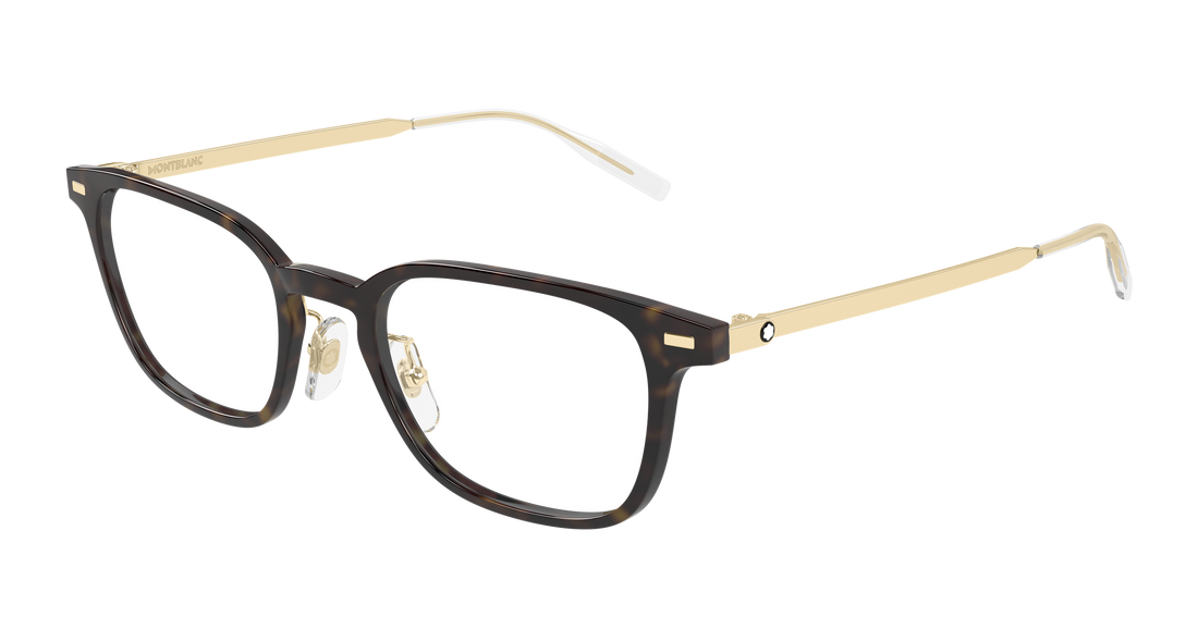 Occhiali da vista montblanc mb0467ol 015 havana rectangular / squared masculino taglia 57mm - Vista principale