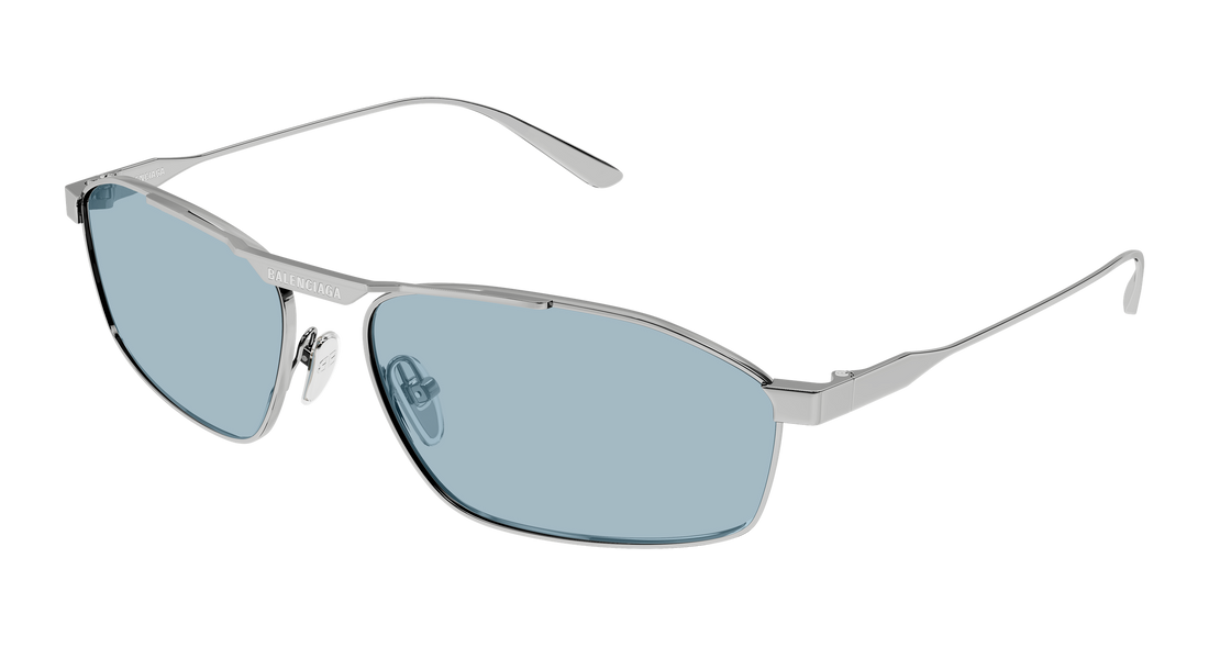 Lunettes de soleil balenciaga bb0416s 005 plateado pilot/navigator masculino taille 63mm - Vue principale