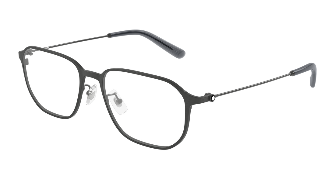 Briller montblanc mb0465oa 002 plateado geometrical/directional masculino størrelse 55mm - Hovedvisning