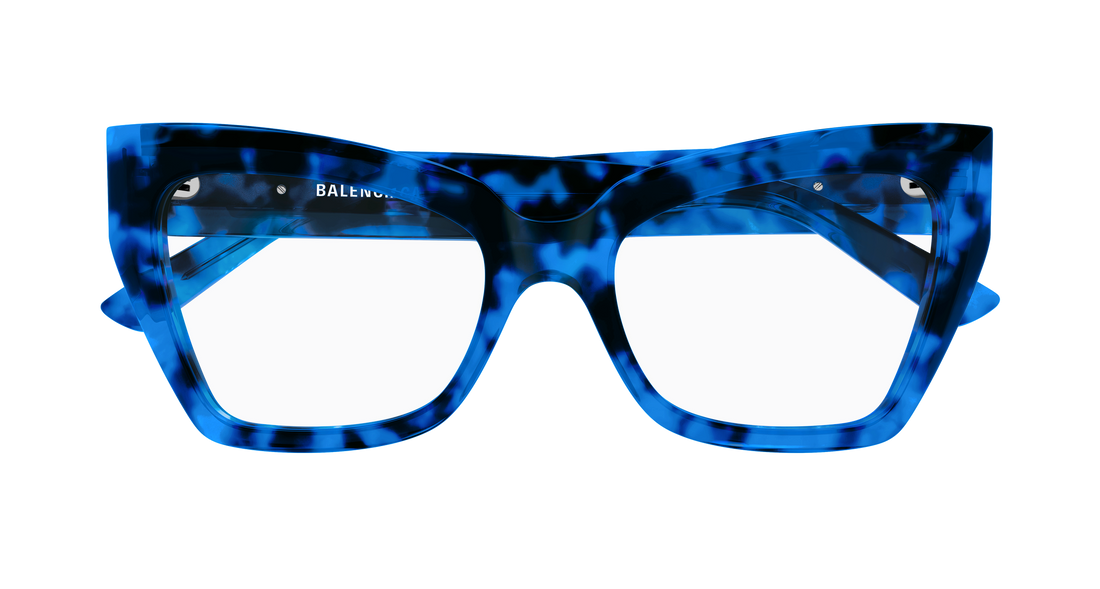 Gafas graduadas balenciaga bb0275o 006 azul butterfly femenino talla 53mm - Vista de detalle