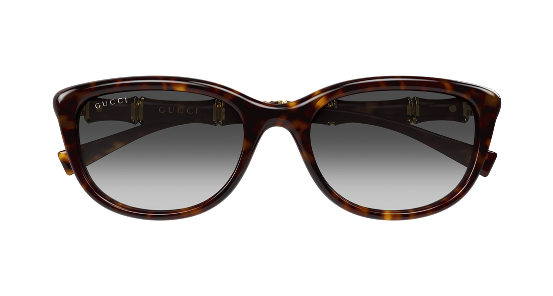 Sunglasses gucci gg2062sa 002 havana rectangular / squared femenino size 54mm - Detailed view