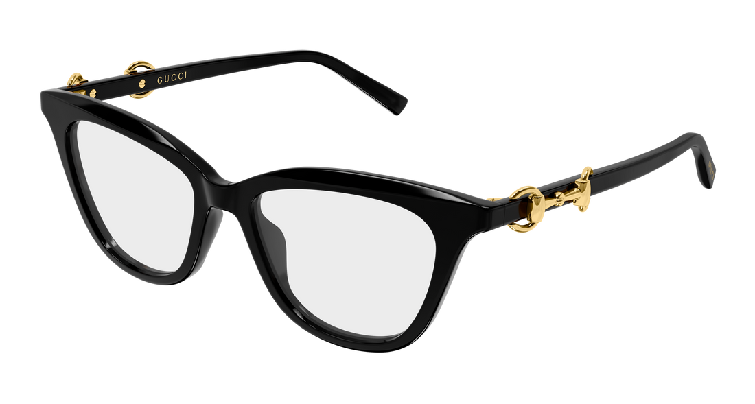 Glasögon gucci gg2218o 005 negro cat eye femenino storlek 52mm - Huvudvy