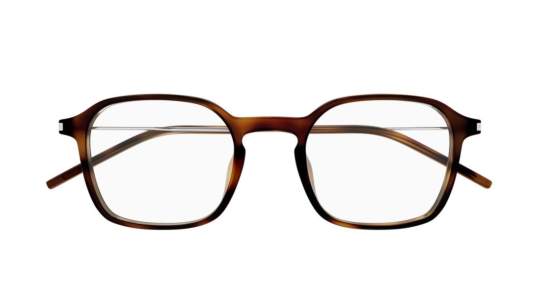 Briller saint laurent sl 954 002 havana rectangular / squared masculino størrelse 49mm - Detaljeret visning