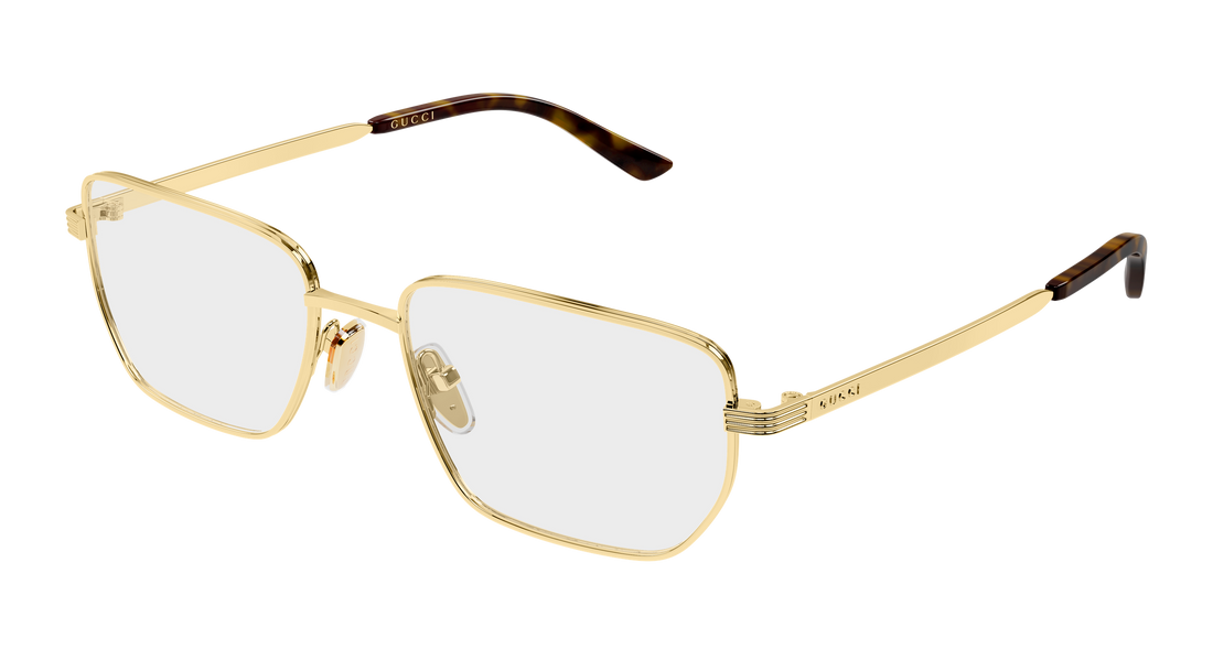 Dioptrijske naočale gucci gg2225o 005 dorado rectangular / squared femenino veličina 57mm - Glavni prikaz