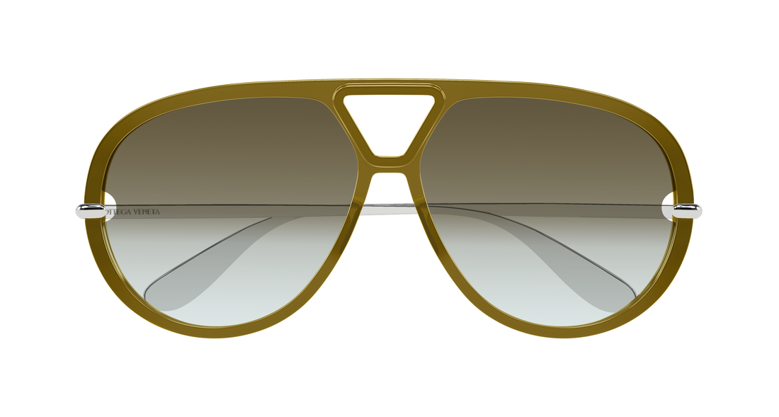 Lunettes de soleil bottega veneta bv1274s 006 marron pilot/navigator unisex taille 63mm - Vue détaillée