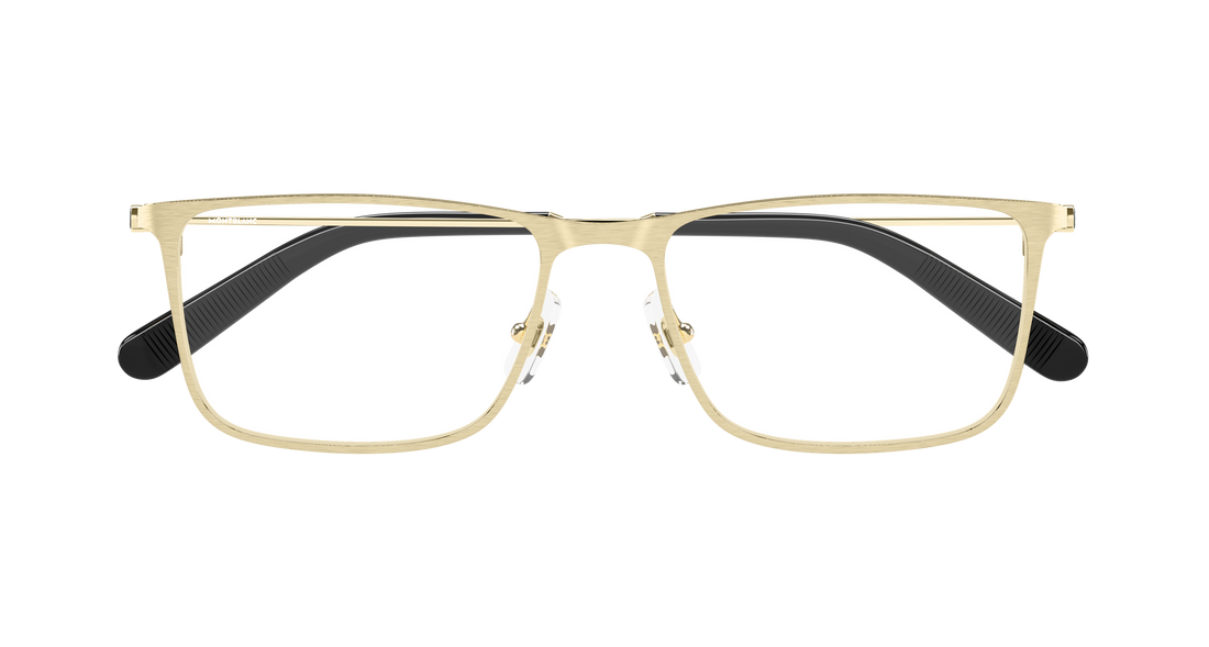 Prescription glasses montblanc mb0464o 004 dorado rectangular / squared masculino size 54mm - Detailed view