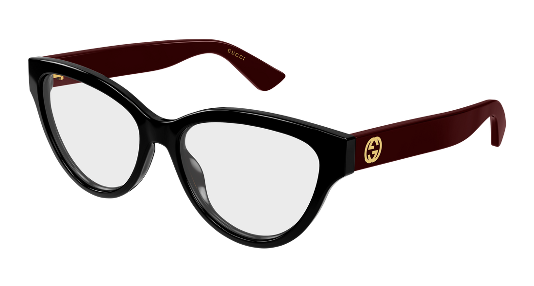 Occhiali da vista gucci gg1581o 005 negro round/oval/panthos femenino taglia 55mm - Vista principale