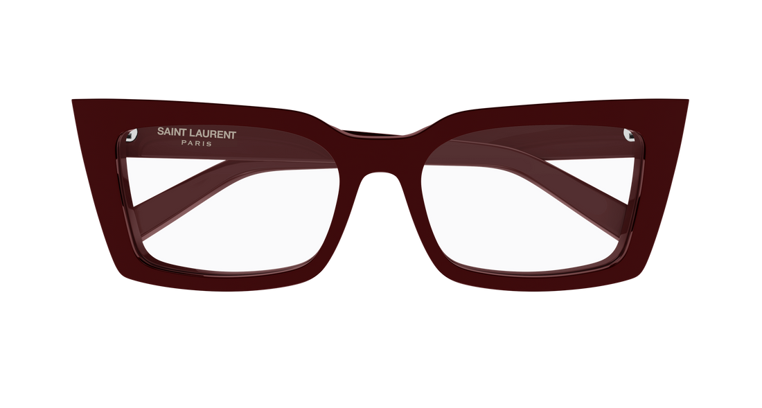 Occhiali da vista saint laurent sl 554 005 burdeos cat eye femenino taglia 54mm - Vista dettagliata