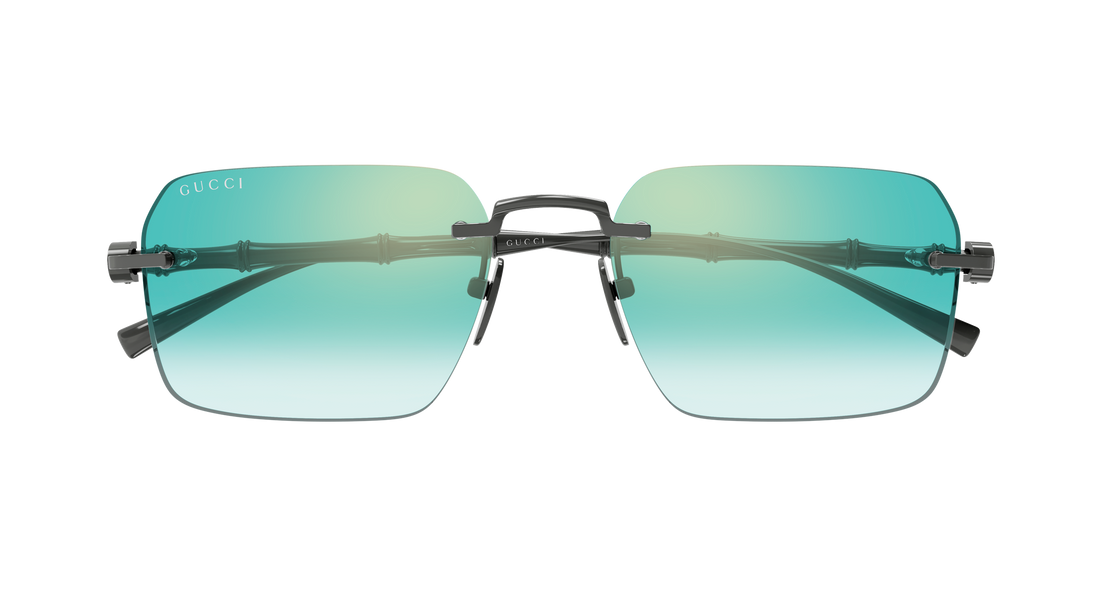 Sunglasses gucci gg2154s 004 plateado rectangular / squared masculino size 56mm - Detailed view