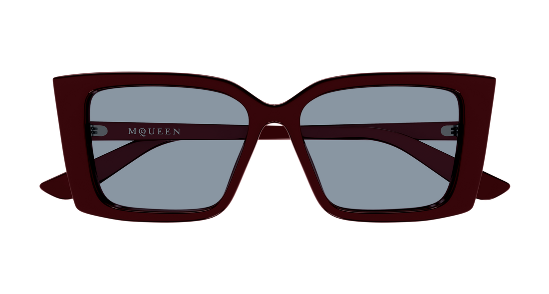 Solbriller alexander mcqueen am0578s 003 rojo cat eye femenino størrelse 56mm - Detaljeret visning
