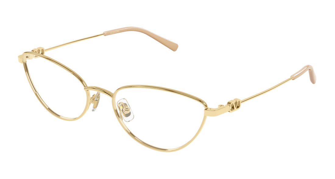 Lunettes de vue valentino vg0029o 001 dorado cat eye femenino taille 56mm - Vue principale