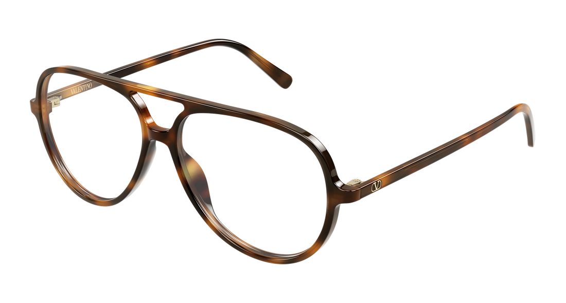 Lunettes de vue valentino vg0023o 003 havana round/oval/panthos femenino taille 56mm - Vue principale