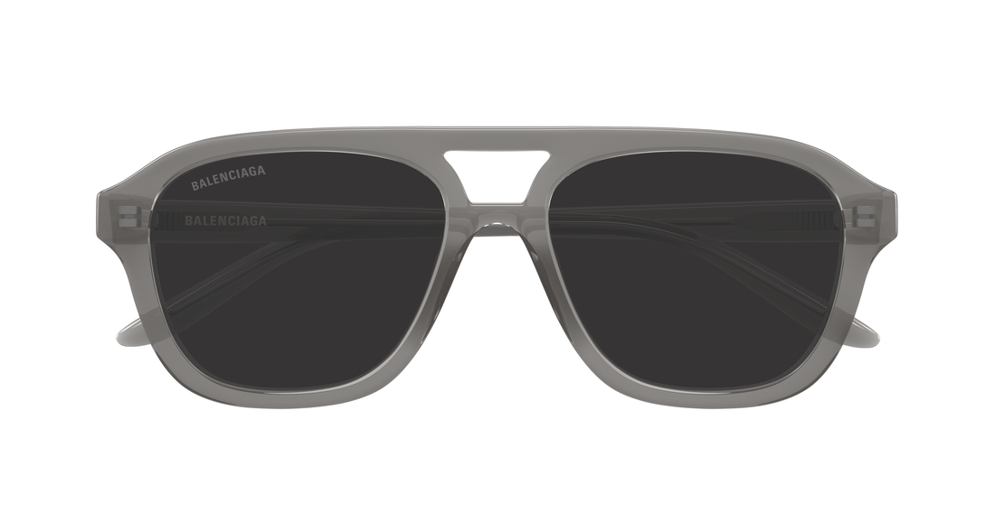 Gafas de sol balenciaga bb0525s 005 gris pilot/navigator masculino talla 55mm - Vista de detalle