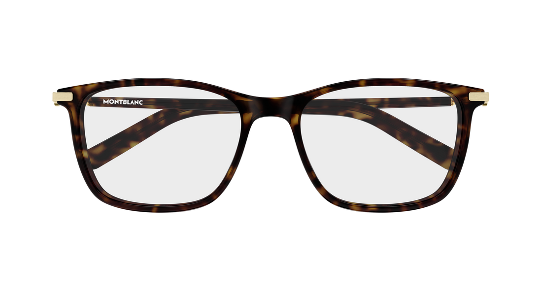 Dioptrijske naočale montblanc mb0501ol 006 havana rectangular / squared masculino veličina 57mm - Detaljni prikaz