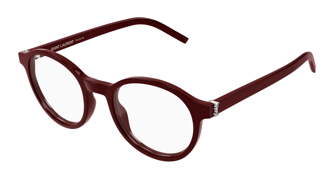 Prescription glasses saint laurent sl m163 006 burdeos round/oval/panthos unisex size 50mm - Main view