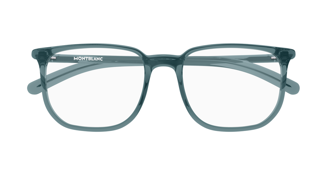Brillen montblanc mb0388o 006 azul rectangular / squared masculino größe 54mm - Detailansicht