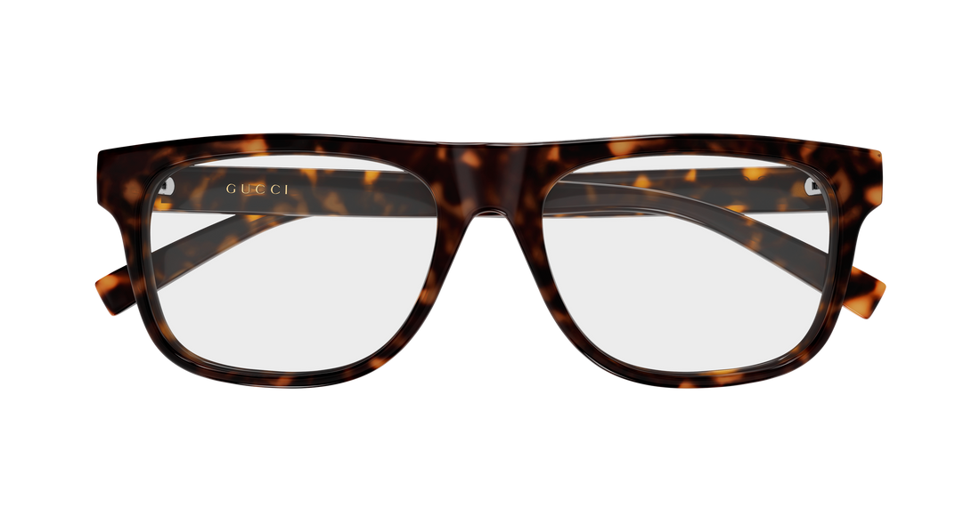 Brillen gucci gg1117on 002 havana rectangular / squared masculino größe 56mm - Detailansicht