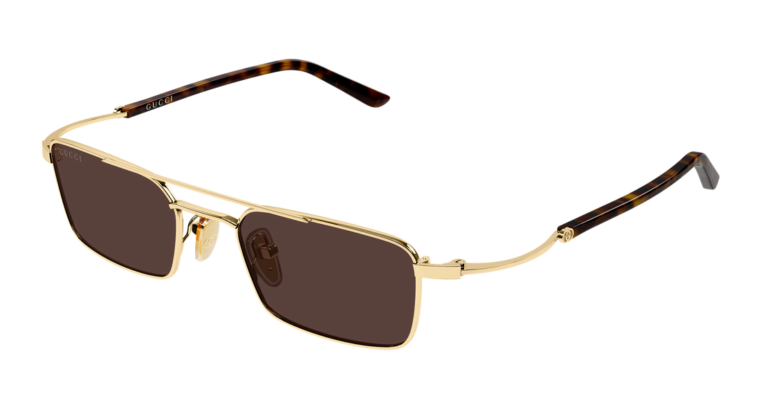 Sunčane naočale gucci gg2258s 002 dorado rectangular / squared unisex veličina 49mm - Glavni prikaz