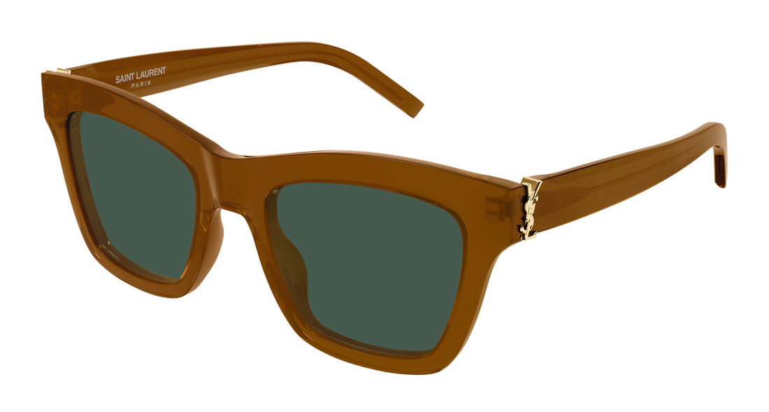 Occhiali da sole saint laurent sl m156 005 marron cat eye femenino taglia 52mm - Vista principale