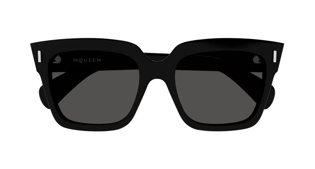 Solbriller alexander mcqueen am0583s 001 negro rectangular / squared femenino størrelse 56mm - Detaljeret visning
