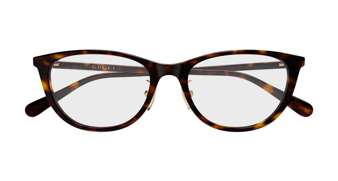 Briller gucci gg2261oj 002 havana cat eye femenino størrelse 53mm - Detaljeret visning