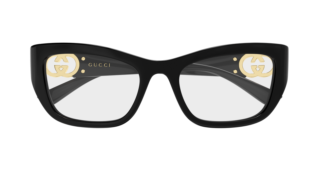 Occhiali da vista gucci gg2125o 001 negro cat eye femenino taglia 52mm - Vista dettagliata