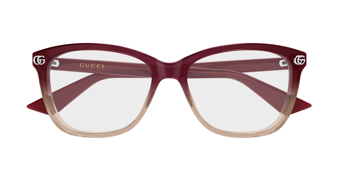 Occhiali da vista gucci gg2113o 010 marron rectangular / squared femenino taglia 55mm - Vista dettagliata