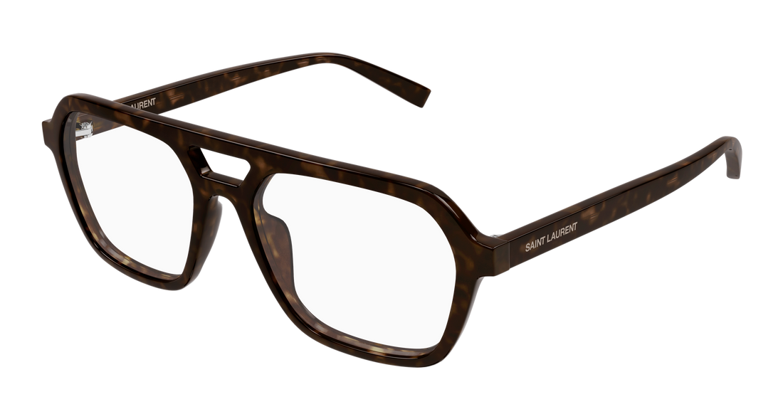 Lunettes de vue saint laurent sl 905 opt 005 havana rectangular / squared masculino taille 57mm - Vue principale