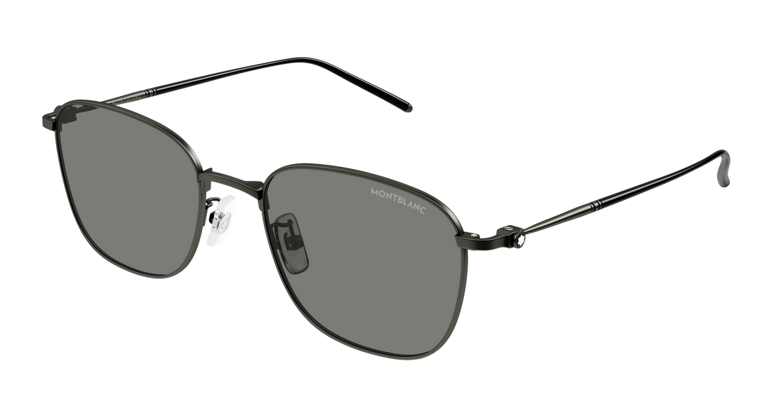 Sunčane naočale montblanc mb0527sa 003 plateado rectangular / squared masculino veličina 55mm - Glavni prikaz