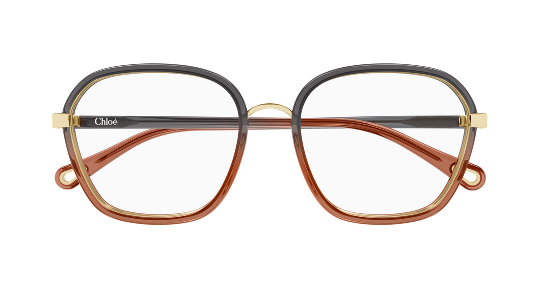 Óculos graduados chloé ch0309o 007 negro rectangular / squared femenino tamanho 54mm - Vista de detalhe