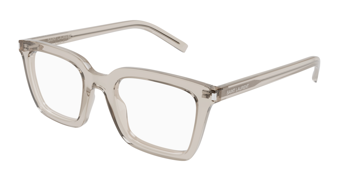 Occhiali da vista saint laurent sl 167 007 beige rectangular / squared femenino taglia 50mm - Vista principale