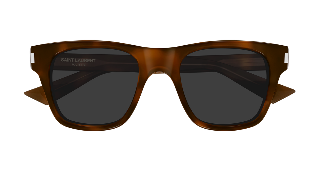Occhiali da sole saint laurent sl 875 003 havana rectangular / squared masculino taglia 50mm - Vista dettagliata