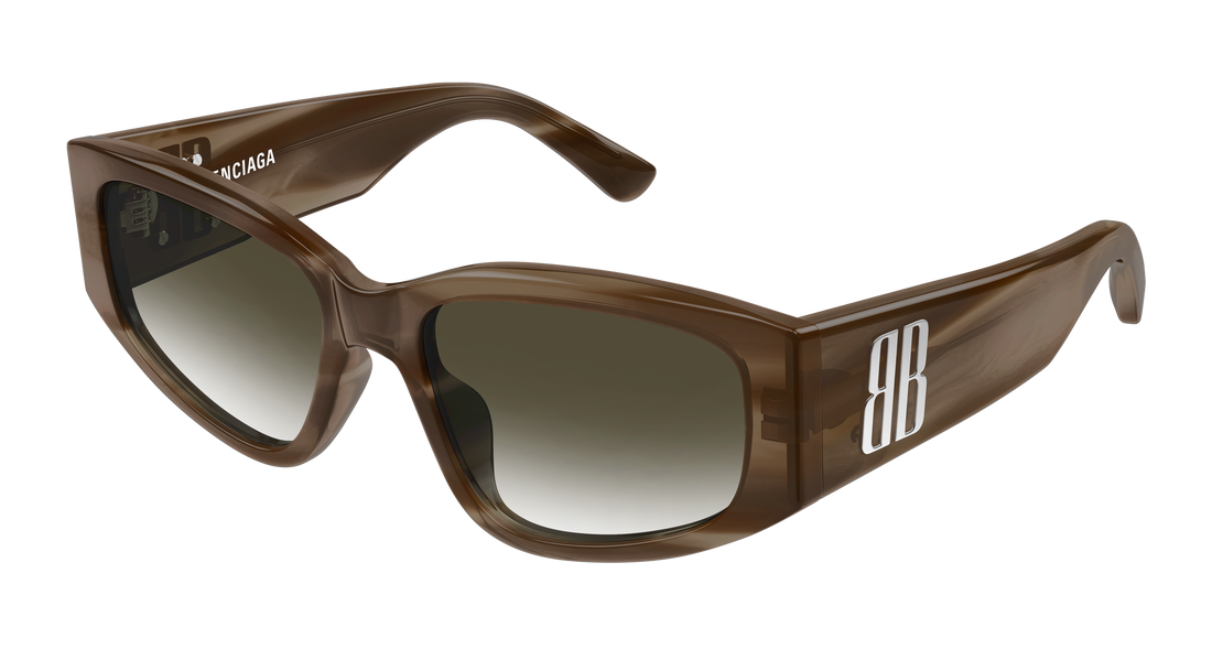 Lunettes de soleil balenciaga bb0475s 003 marron cat eye femenino taille 56mm - Vue principale